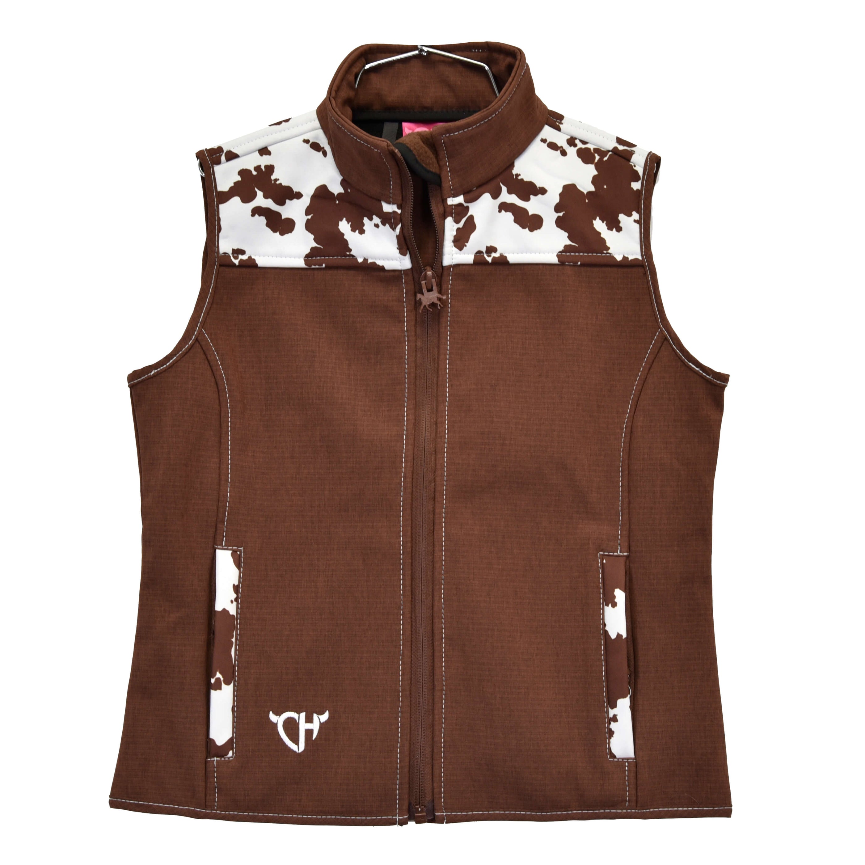 Girls Serape Yoke Accent Poly Shell Vest by Cowboy Hardware main image 0