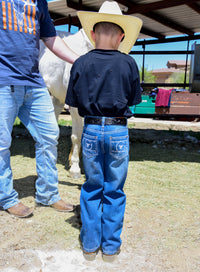 Boys Cowboy Hardware barbed wire loop denim