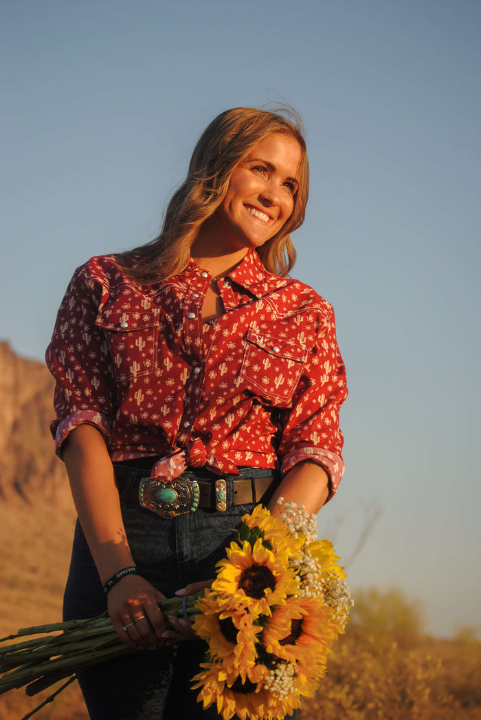western dress shirts for women 7811 Women's Vintage Floral Embroidered Shirt and floral accent details Women's Western Shirts | Cowgirl