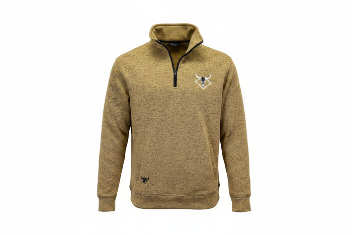 Mens Barbed Diamond Skull Speckle Fleece Buckskin Cadet from Cowboy Hardware