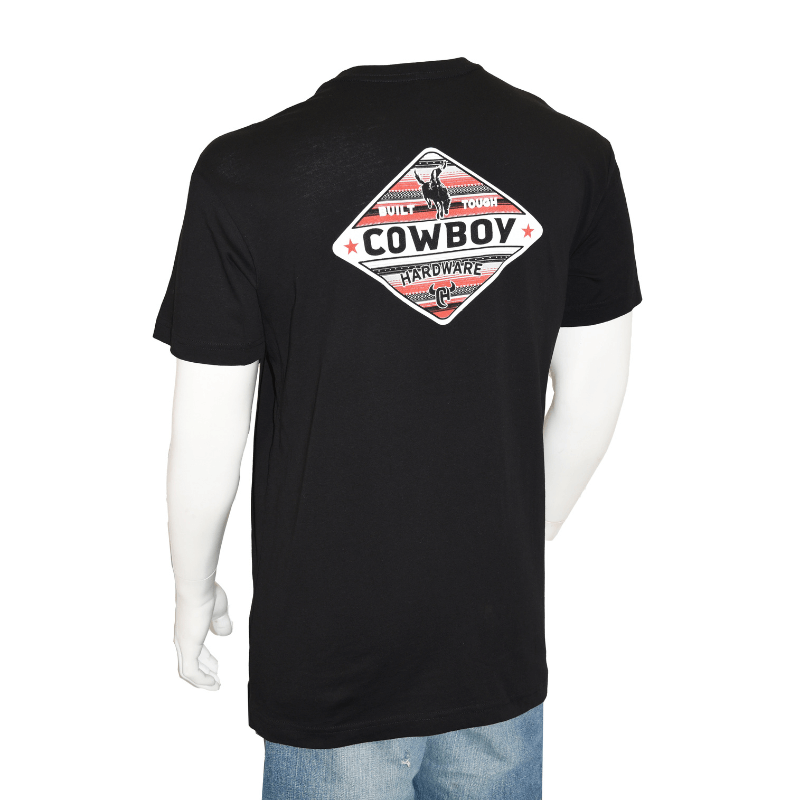 Men's Cowboy Hardware Black Built Tough Short Sleeve T-Shirt