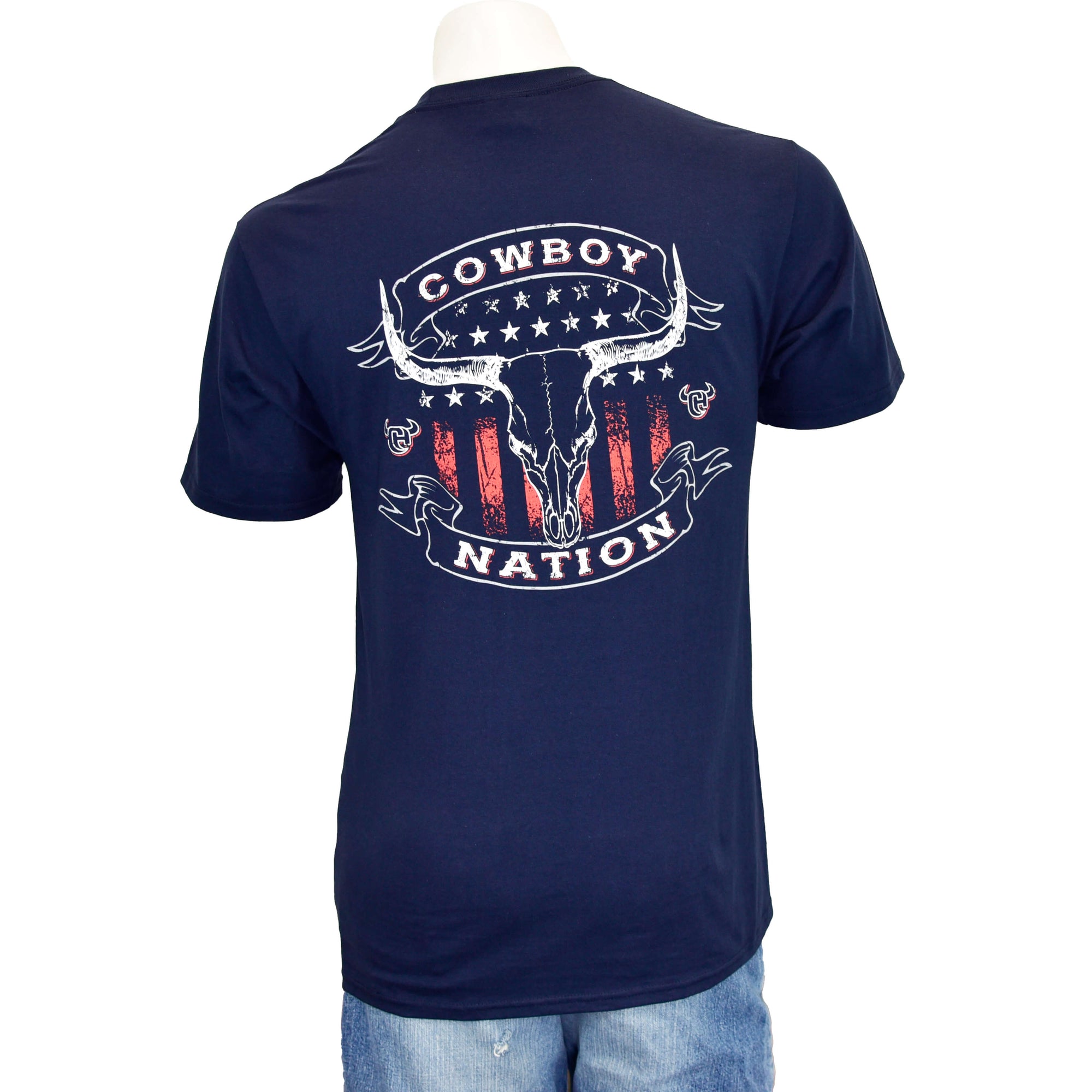 Men's Cowboy Hardware Deep Navy Cowboy Nation Short Sleeve Tee