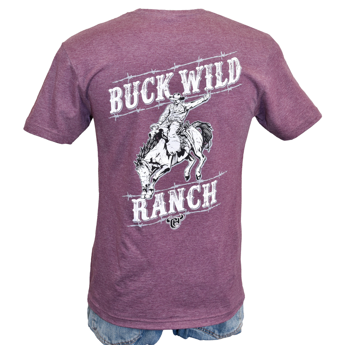 Western Cowboy Tee - Dark Brown