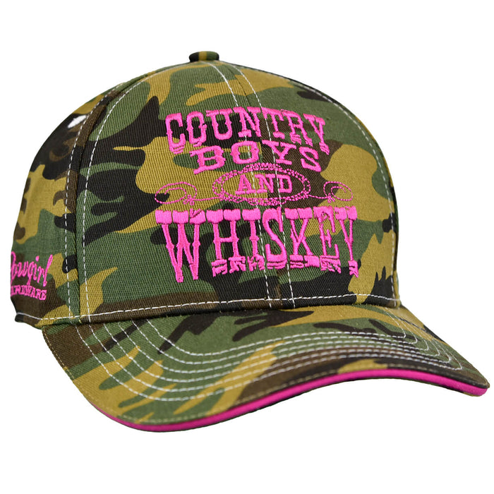 Women's Country Boys Camouflage Snapback from Cowgirl Hardware