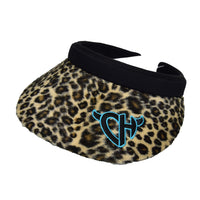 Women's Faux Fur Leopard Print Visor from Cowgirl Hardware