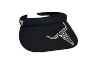 Women's Leopard Skull Visor from Cowgirl Hardware