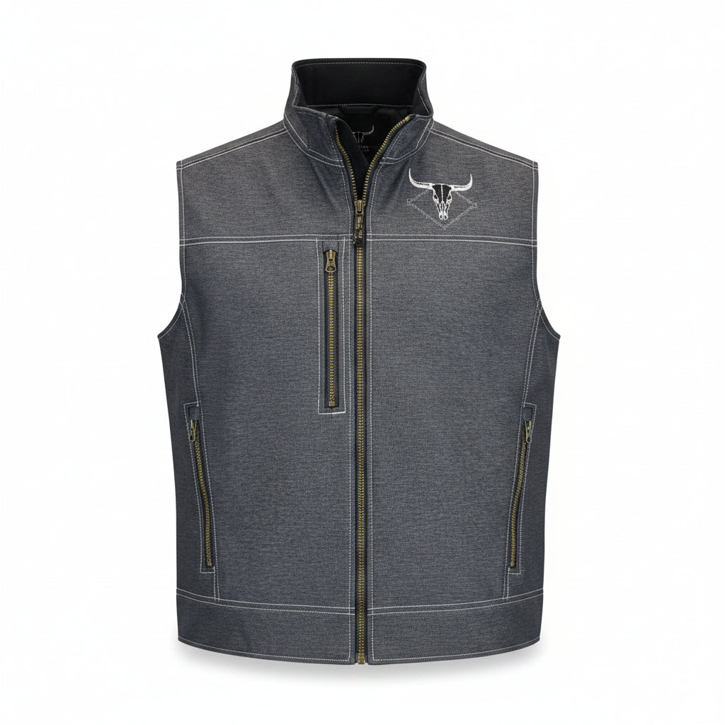 Men's Cowboy Hardware Black Heather Tech Woodsman Vest