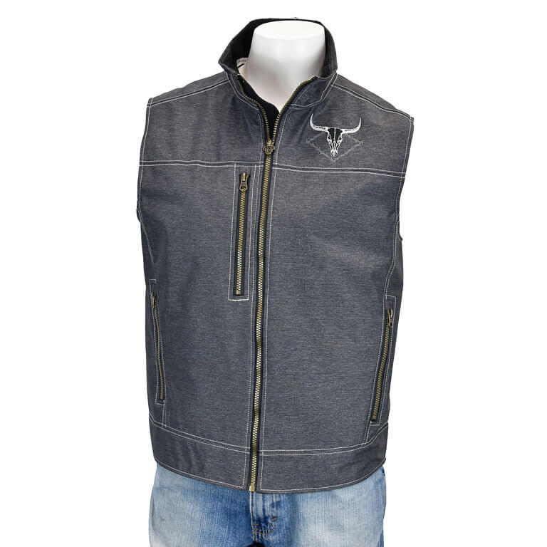 Men's Cowboy Hardware Black Heather Tech Woodsman Vest