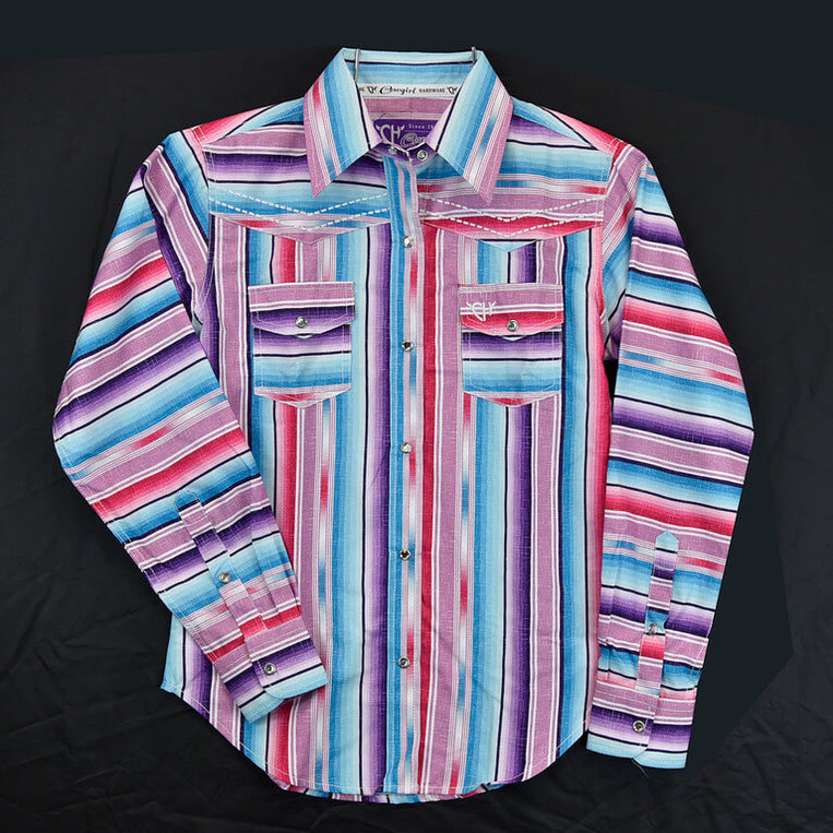 Girls Beach Serape L/S Print Shirt by Cowboy Hardware main image 0